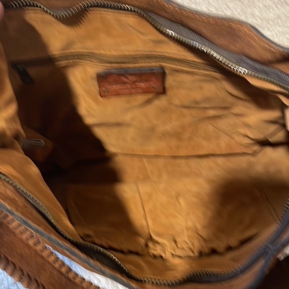 Patricia Nash Burnished Suede Cognac hobo - Picture 3 of 3